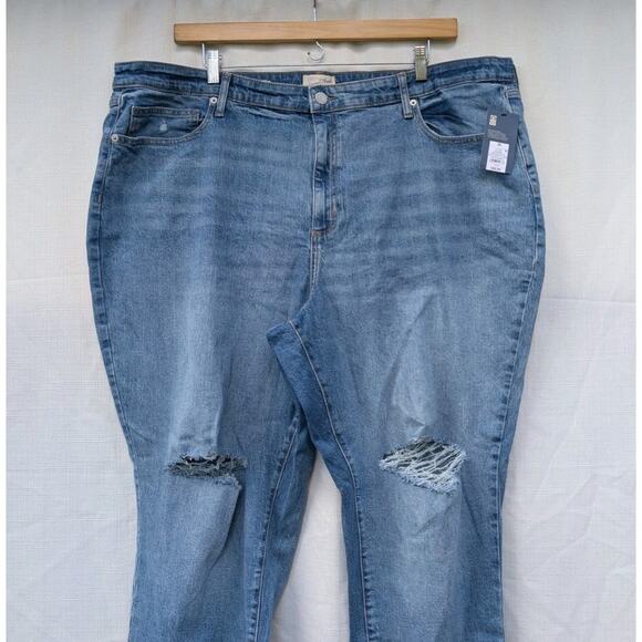Universal Thread Womens High Rise 90s Slim Jeans Sz 26R Light Blue Distressed - Picture 3 of 11